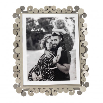 Arti e Mestieri - Koko - Portafoto maxi in metallo di design - Colore: Fango/Sabbia - Foto 20x25 - SKU: 0PF5208C201