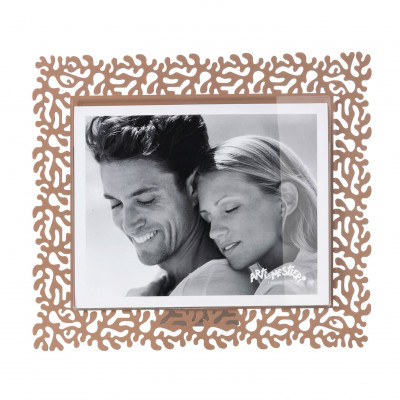 Arti e Mestieri - Corallo - Portafoto maxi orizzontale dal design moderno ed elegante - Colore: Moka - Foto 25x20 - SKU: 0PF5105C173