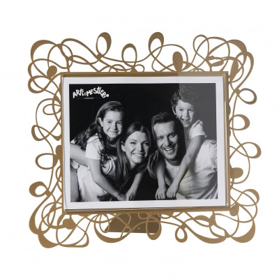 Arti e Mestieri - Scarabocchio - Portafoto maxi orizzontale dal design moderno ed elegante - Colore: Ocra - Foto 25x20 - SKU: 0PF5102C06