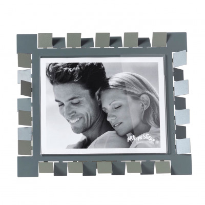 Arti e Mestieri - Vertigo - Portafoto maxi orizzontale dal design moderno ed elegante - Colore: Giada/Blu Petrolio - Foto 20x25 - SKU: 0PF5111C374