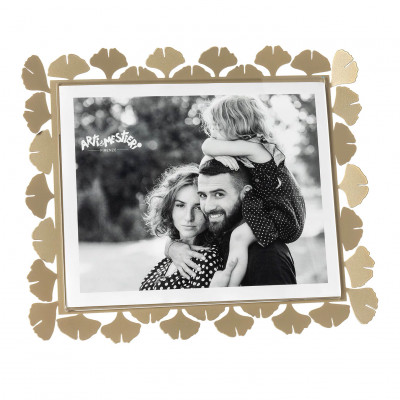 Arti e Mestieri - Ginkgo - Portafoto maxi orizzontale in metallo di design - Foto 25x20 - SKU: 0PF5199