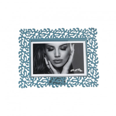 Arti e Mestieri - Corallo - Portafoto piccolo orizzontale dal design moderno ed elegante - Colore: Blu Distante - Foto 15x10 - SKU: 0PF5103C91