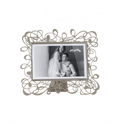 Arti e Mestieri - Scarabocchio - Portafoto piccolo orizzontale dal design moderno ed elegante - Colore: Sabbia - Foto 15x10 - SKU: 0PF5100C68