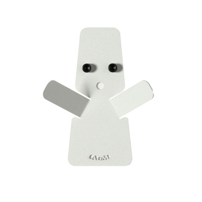 Arti e Mestieri - Ghost - Set 2 pezzi ganci appendiabiti particolari - Colore: Bianco Marmo - SKU: 0AP5032C158