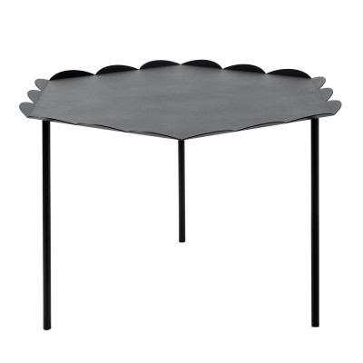 Arti e Mestieri Merletto Tavolino da soggiorno dal design moderno esagonale Colore: Nero