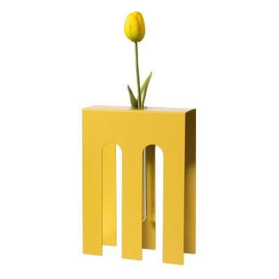 Arti e Mestieri - De Chirico - Vaso portafiore decorativo in metallo dal design particolare - SKU: 0VA5063