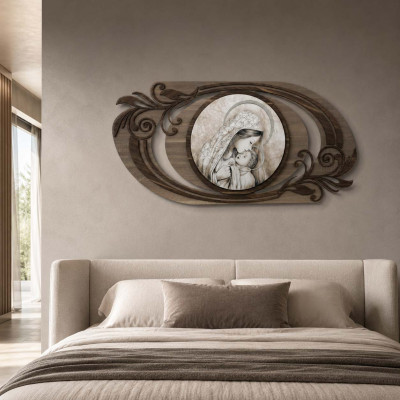 Artitalia Capezzale con maternità quadro linee moderne per camera da letto 120x60