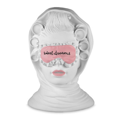 Baci Milano - Sagrada Familia - Scultura da tavolo con testa di donna dal design moderno "la sognatrice" - Colore: Bianco - SKU: HEA.SAG02W