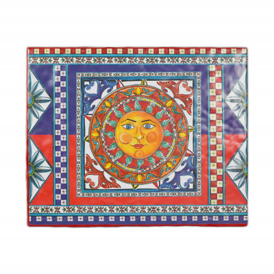  Baci Milano - Sole Mio - Tagliere grande in melammina dal design moderno - Colore: Multicolore - SKU: MCUT1.SOL01 