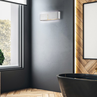 Be Light - Hug - Applique da parete con struttura in metallo dal design moderno - 2 Lampadine E27 55W - IP20 - SKU: BL316-AP2