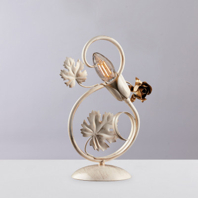  Be Light - Iris - Applique da tavolo con struttura in metallo dalle linee classiche - 1 Lampadina E14 40W - IP20 - SKU: BL169-LT 