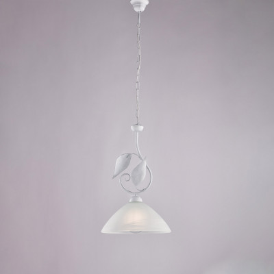 Be Light - Esse - Lampada a sospensione classica con struttura in metallo e diffusore in vetro - Colore: Avorio/Oro - 1 Lampadina - E27 - 55W - IP20 - SKU: BL313-1-AV