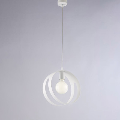 Be Light - Peter - Lampada a sospensione moderna con struttura e con singolo diffusore in metallo - 1 Lampadina E27 55W - IP20 - SKU: BL306-1