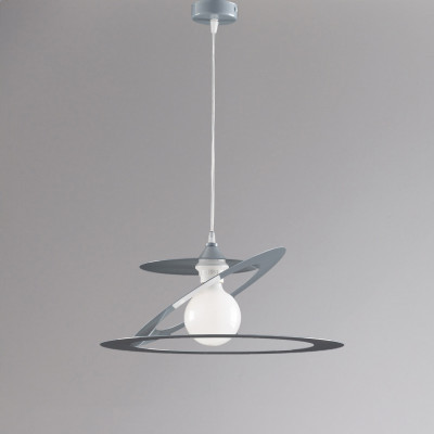 Be Light Geko Lampada a sospensione singola dalle linee moderne con struttura in metallo Colore: Grigio