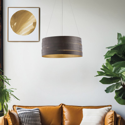 Be Light - Mambo - Lampada a sospensione singola dalle linee moderne con struttura in metallo - 3 Lampadine E27 60W - IP20 - SKU: BL157-3