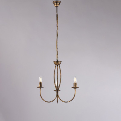 Be Light - Botte - Lampadario piccolo dalle linee classiche con struttura in metallo - 3 Lampadine E14 40W - IP20 - SKU: BL147-3