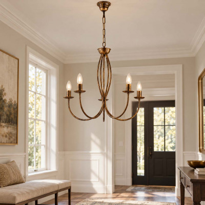 Be Light Botte Lampadario medio dalle linee classiche con struttura in metallo Colore: Bronzo