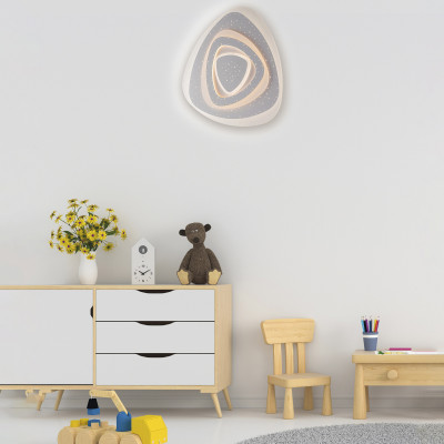 Be Light - Stecy - Plafoniera da soffitto a LED con struttura in alluminio dal design moderno - Colore: Bianco - 1 Lampadina Led Integrato 100W - Lumen 9000 - Gradi Kelvin 3000k-4000k - IP20 - SKU: BL295-PBC