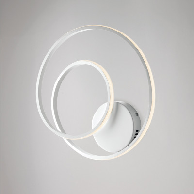 Be Light - Malena - Plafoniera moderna con struttura in alluminio e diffusore a LED - Colore: Bianco - 1 Lampadina - Led Integrato - 45W - Lumen 4320 - Gradi Kelvin 4000k Luce Naturale - IP20 - SKU: BL247-PBC