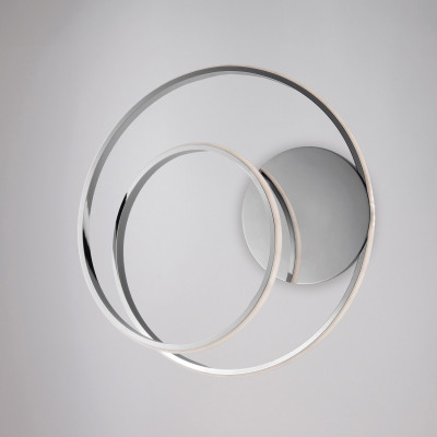 Be Light - Malena - Plafoniera moderna con struttura in alluminio e diffusore a LED - 1 Lampadina Led Integrato 45W - Lumen 4320 - Gradi Kelvin 4000k Luce Naturale - IP20 - SKU: BL247-P