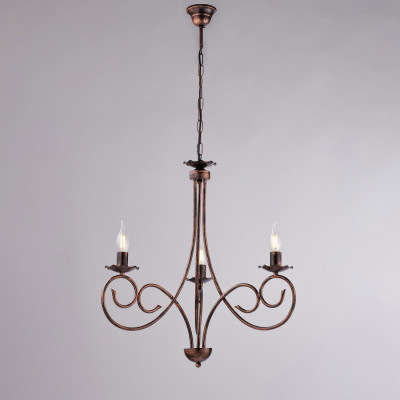 Be Light - Alma - Lampadario piccolo con struttura in metallo dalle linee classiche - 3 Lampadine E14 40W - IP20 - SKU: BL130-3