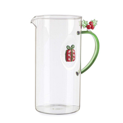 Bizzotto Lavish Caraffa in vetro con decorazione natalizia Colore: Trasparente