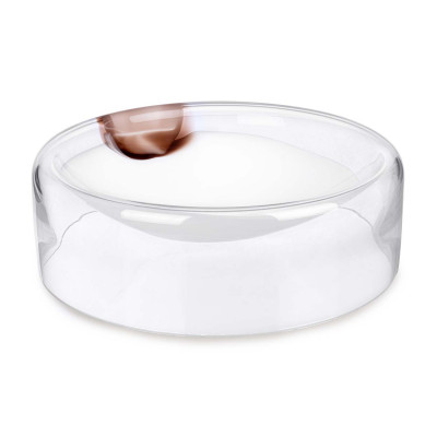 Bizzotto Ebetsu Ciotola in vetro Colore: Bianco/Marrone