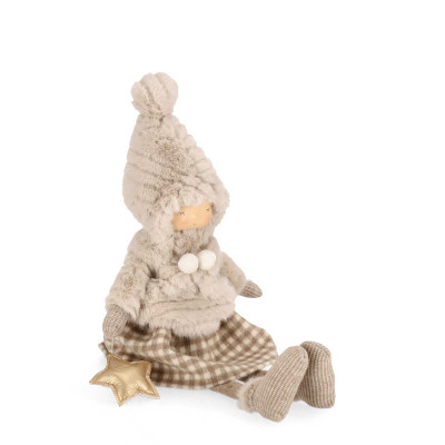  Bizzotto - Dianne - Decorazione natalizia bimba seduta con stella - Colore: Beige - SKU: B0980152 
