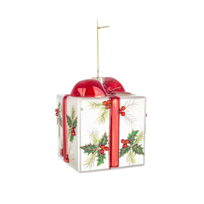  Bizzotto - Boon - Decorazione per albero di natale con pacchetto regalo - Colore: Multicolore - SKU: B0970401 