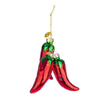  Bizzotto - Chili - Decorazione per albero di natale con peperoncino - Colore: Rosso - SKU: B0970349 