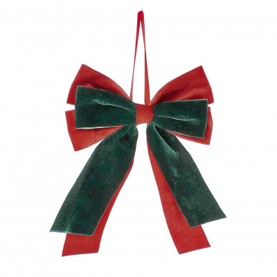  Bizzotto - Ertemios - Fiocco per albero di natale ertemios - Colore: Verde/Rosso - SKU: B0975313 