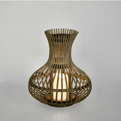  Bizzotto - Meryn - Lanterna piccola in bambu con candela a led - SKU: B0141647 