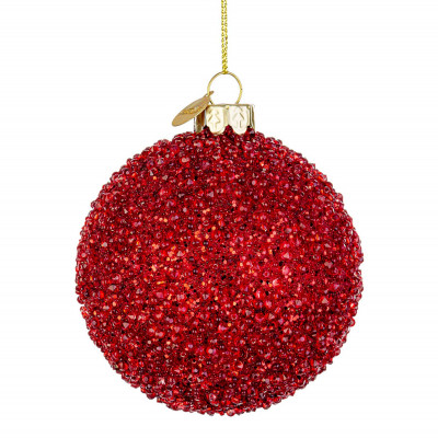  Bizzotto - Symphony - Pallina di natale per albero symphony d.8 - Colore: Rosso - SKU: B0972823 
