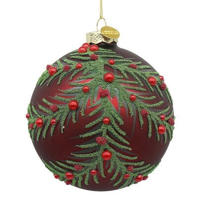Bizzotto Twig Pallina di natale per albero Colore: Rosso
