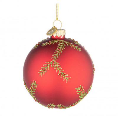  Bizzotto - Woods - Pallina di natale woods d.8 - Colore: Rosso - SKU: B0978127 