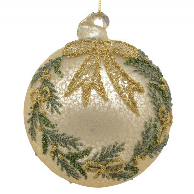 Bizzotto Bow Pallina per albero di natale d.10 Colore: Oro