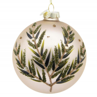 Bizzotto Shaw Pallina per albero di natale d.10 Colore: Champagne