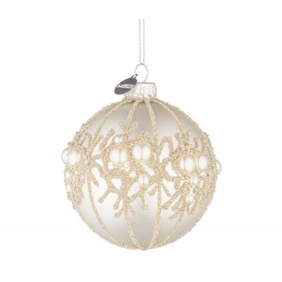 Bizzotto - Gem - Pallina per albero di natale gem d.8 - Colore: Bianco - SKU: B0978460