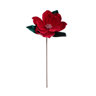 Bizzotto - Pianta artificiale magnolia h.50 - Colore: Verde/Rosso - SKU: B0975306