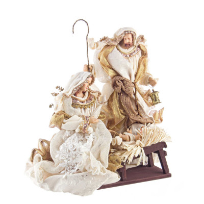 Bizzotto Presepe con sacra famiglia fastosa Colore: Champagne