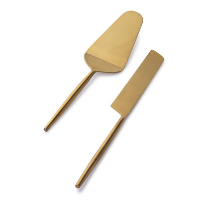  Bizzotto - Bronte - Set 2 pezzi posate da dessert - Colore: Oro - SKU: B0555439 