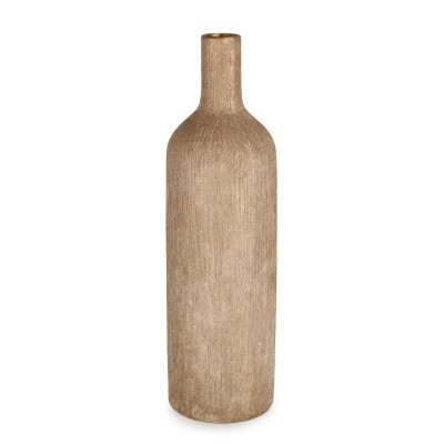 Bizzotto Lothar Vaso in ceramica a forma di bottiglia Colore: Beige