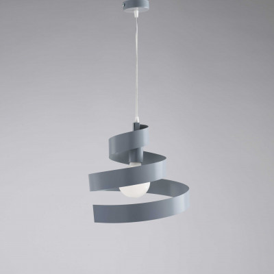 Be Light Helix Sospensione piccola struttura in metallo dalle linee moderne singolo diffusore Colore: Grigio