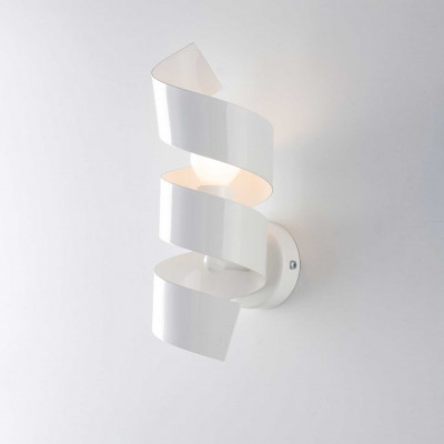 Be Light - Helix - Applique da parete struttura in metallo dalle linee moderne singolo diffusore - 1 Lampadina E14 40W - IP20 - SKU: BL141-AP1