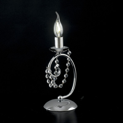 Bonetti Illumina Magda Abat Jour classica in metallo con strass in cristallo Colore: Cromato
