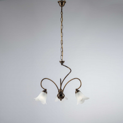 Be Light - Alice - Lampadario piccolo dalle linee classiche diffusori in vetro - 3 Lampadine E14 40W - IP20 - SKU: BL230-3