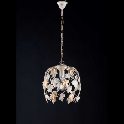 Be Light Edera Lampada a sospensione piccolo con struttura in metallo dalle linee classiche Colore: Avorio