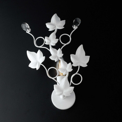 Be Light - Edera - Applique lampada da parete con struttura in metallo dalle linee classiche - 1 Lampadina E14 40W - IP20 - SKU: BL50-AP1