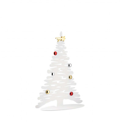 Alessi Decorazione natalizia in acciaio albero di natale grande "Bark for Christmas" Colore: Bianco