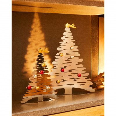  Alessi - Decorazione natalizia in acciaio albero di natale piccolo "Bark for Christmas" - SKU: BM06/30- 
